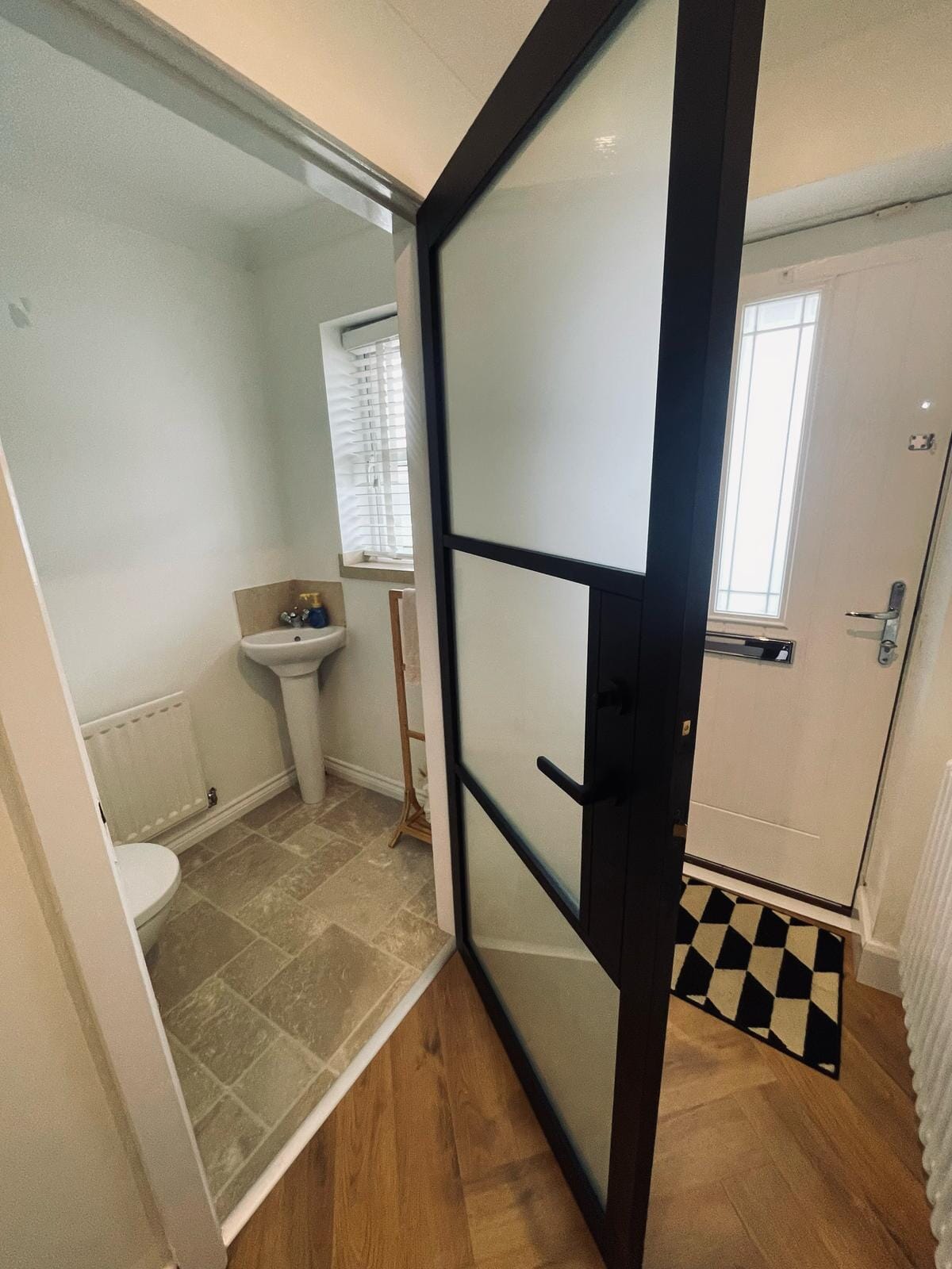 1981 x 762 x 35mm (30") Heritage Black Frosted Glass - Prefinished Internal Doors